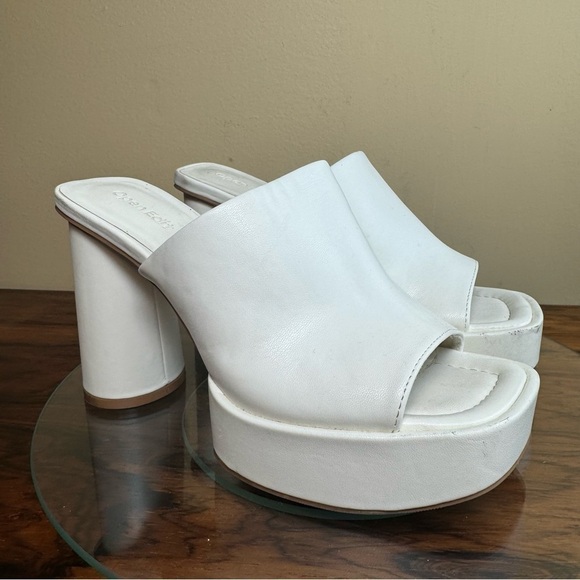 OPEN EDIT Penni Platform Slide Sandal In Ivory - Picture 7 of 15